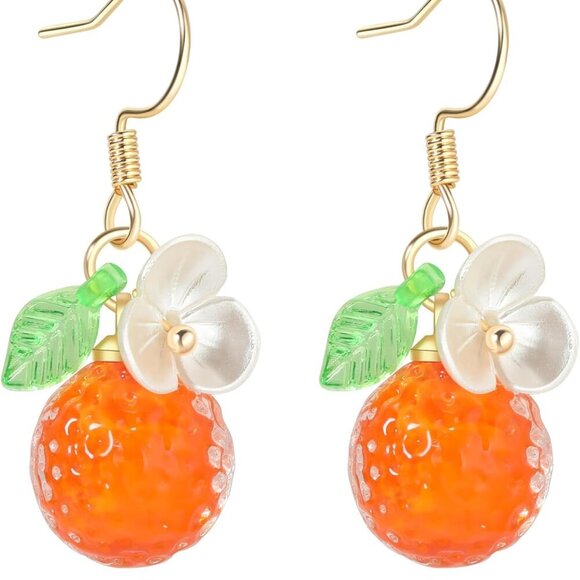 Fruit Earrings Copper Lightweight Trendy Dangle Jewelry for Women - Picture 1 of 5